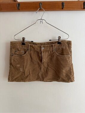 American Eagle Outfitters Brown Corduroy Mini Skirt